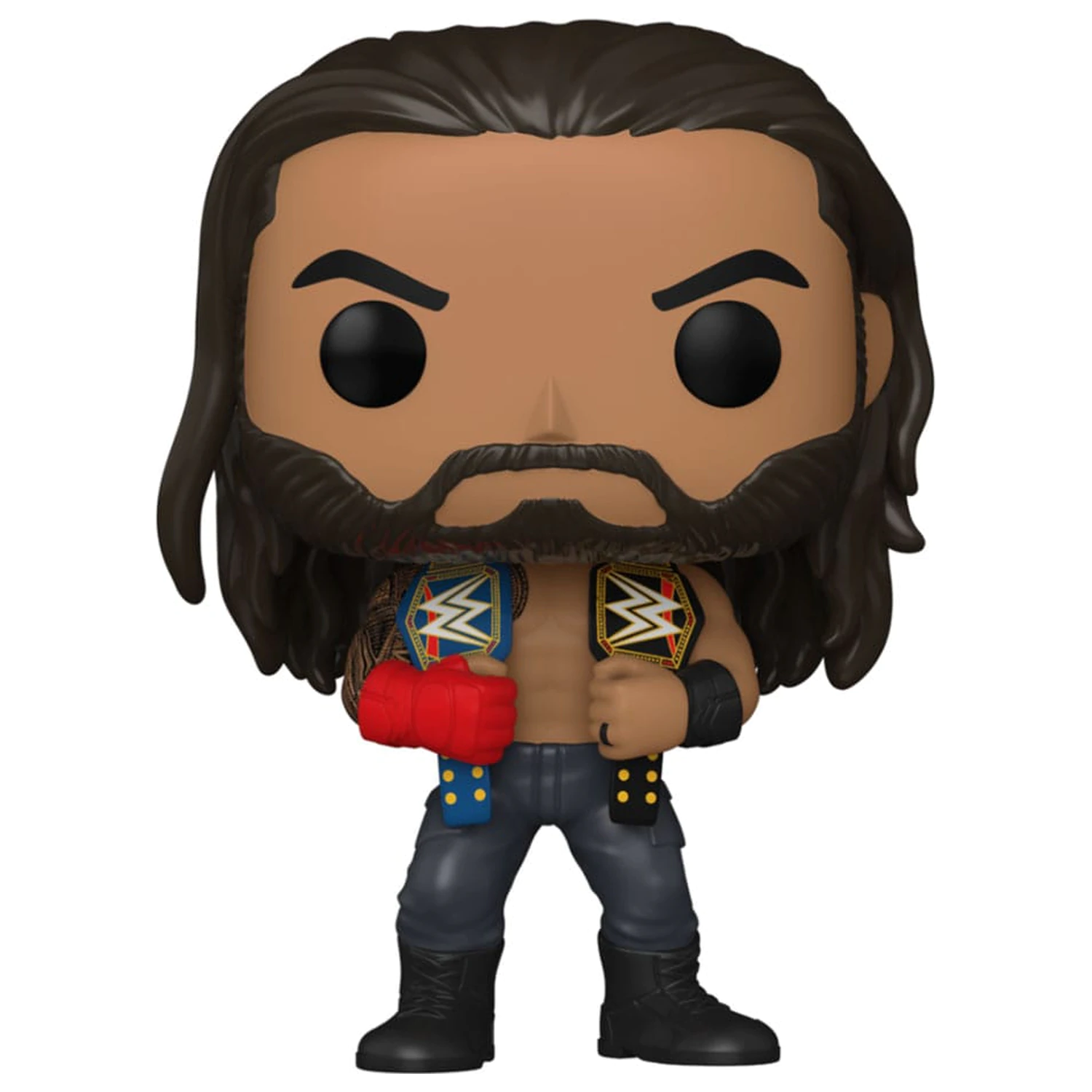 WWE POP! Vinyl Figur Roman Reigns w/Belts 9 cm Produktfoto