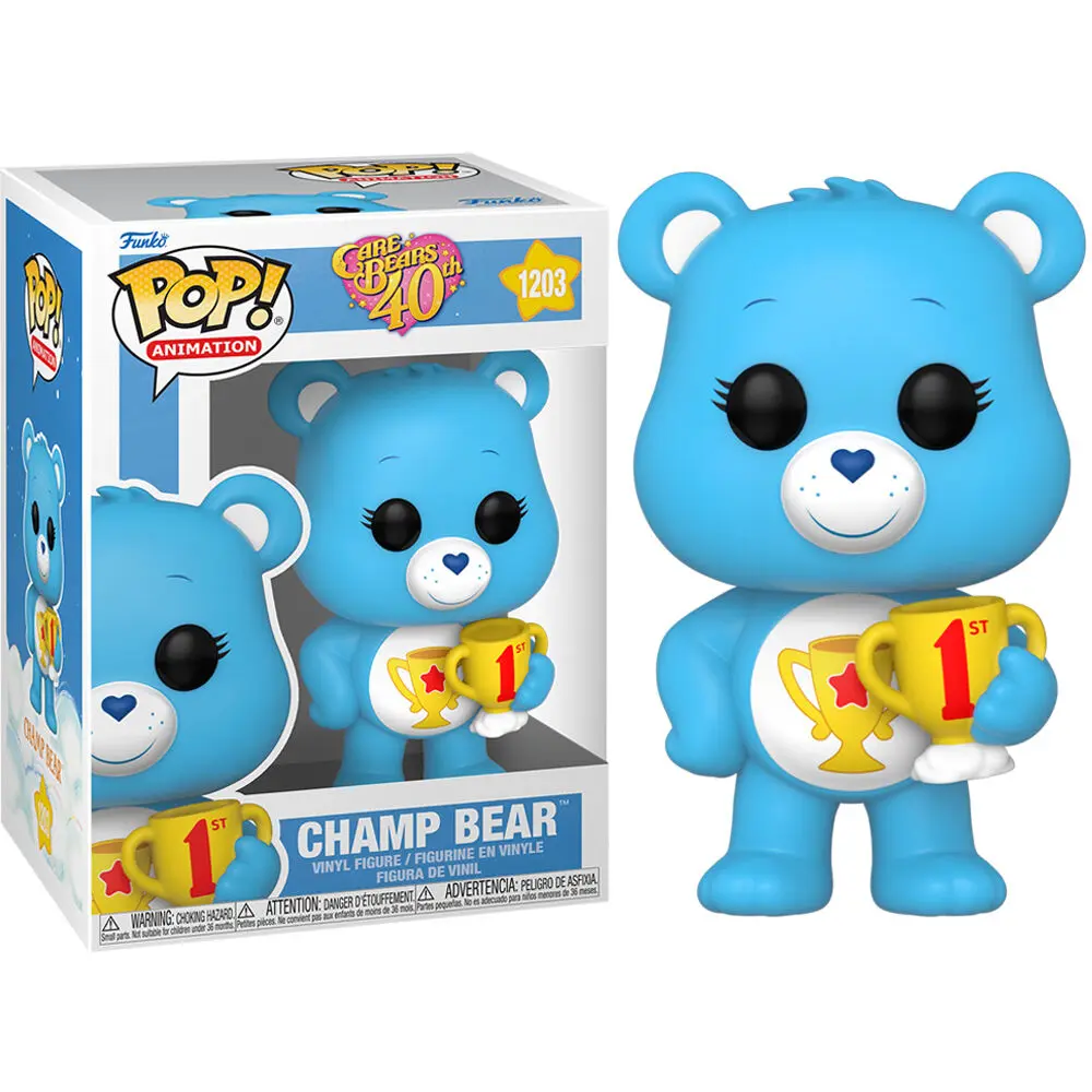 POP Figur Care Bears 40th Anniversary Champ Bear termékfotó