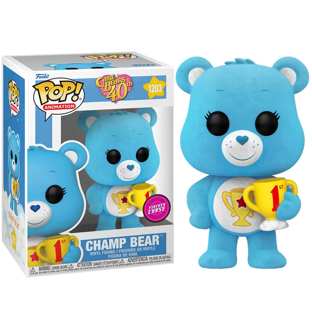 POP Figur Care Bears 40th Anniversary Champ Bear Chase termékfotó