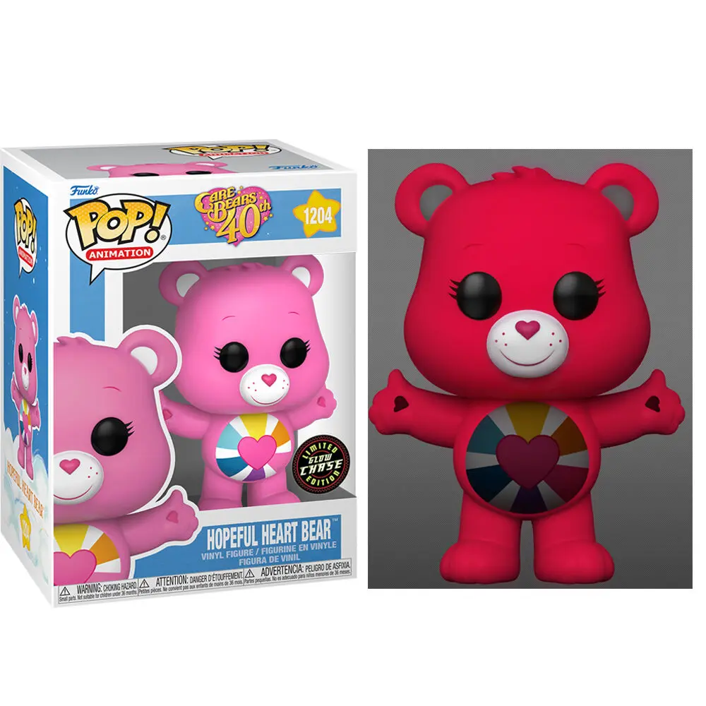 POP Figur Care Bears 40th Anniversary Hopeful Heart Bear Chase termékfotó