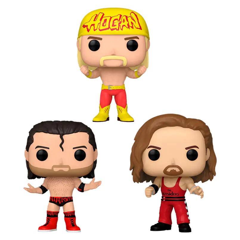 Funko POP 3-er Set Figuren Funko POP WWE Hogan & the Outsiders termékfotó