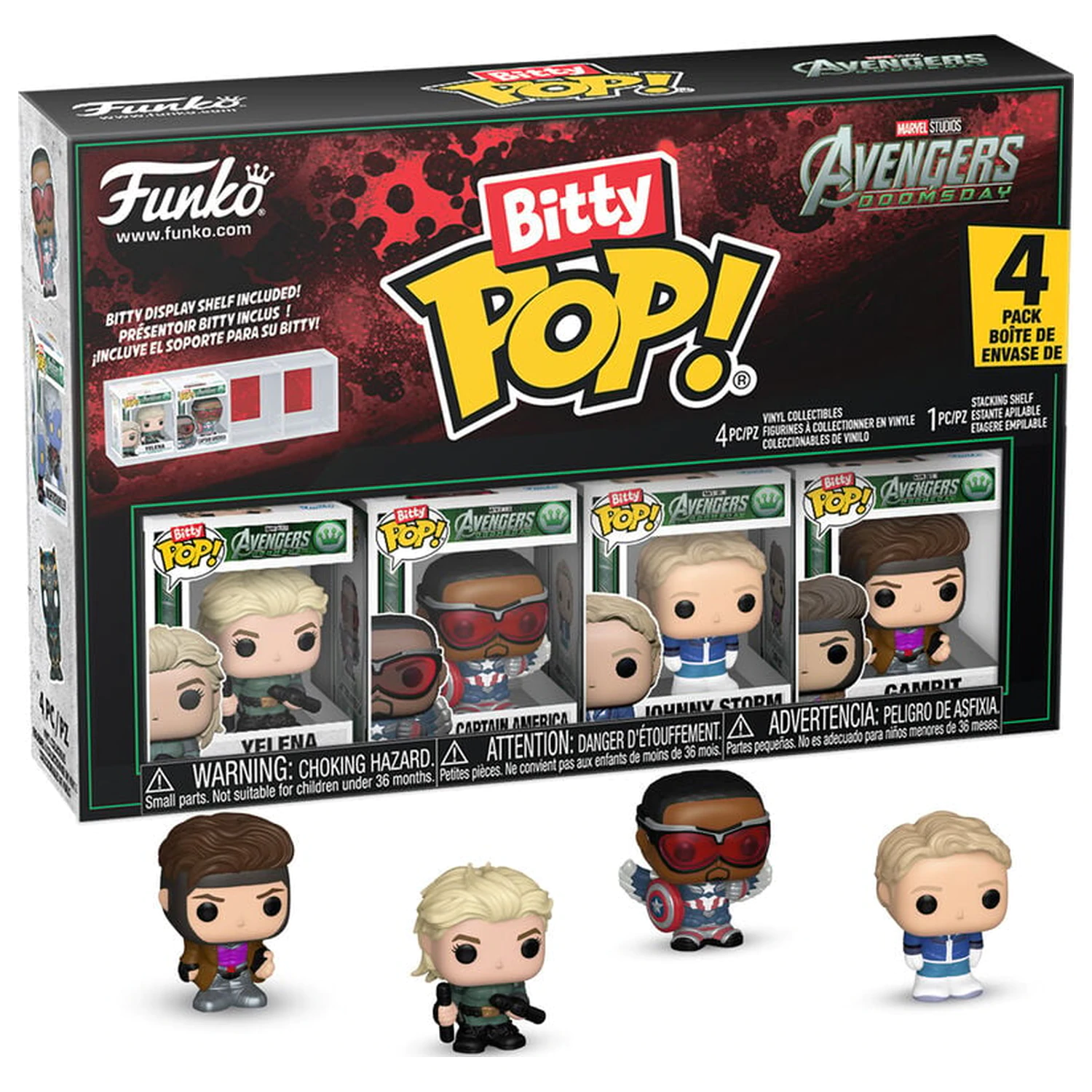 Funko POP Marvel Studios Avengers 4er-Pack Figuren Doomsday Produktfoto