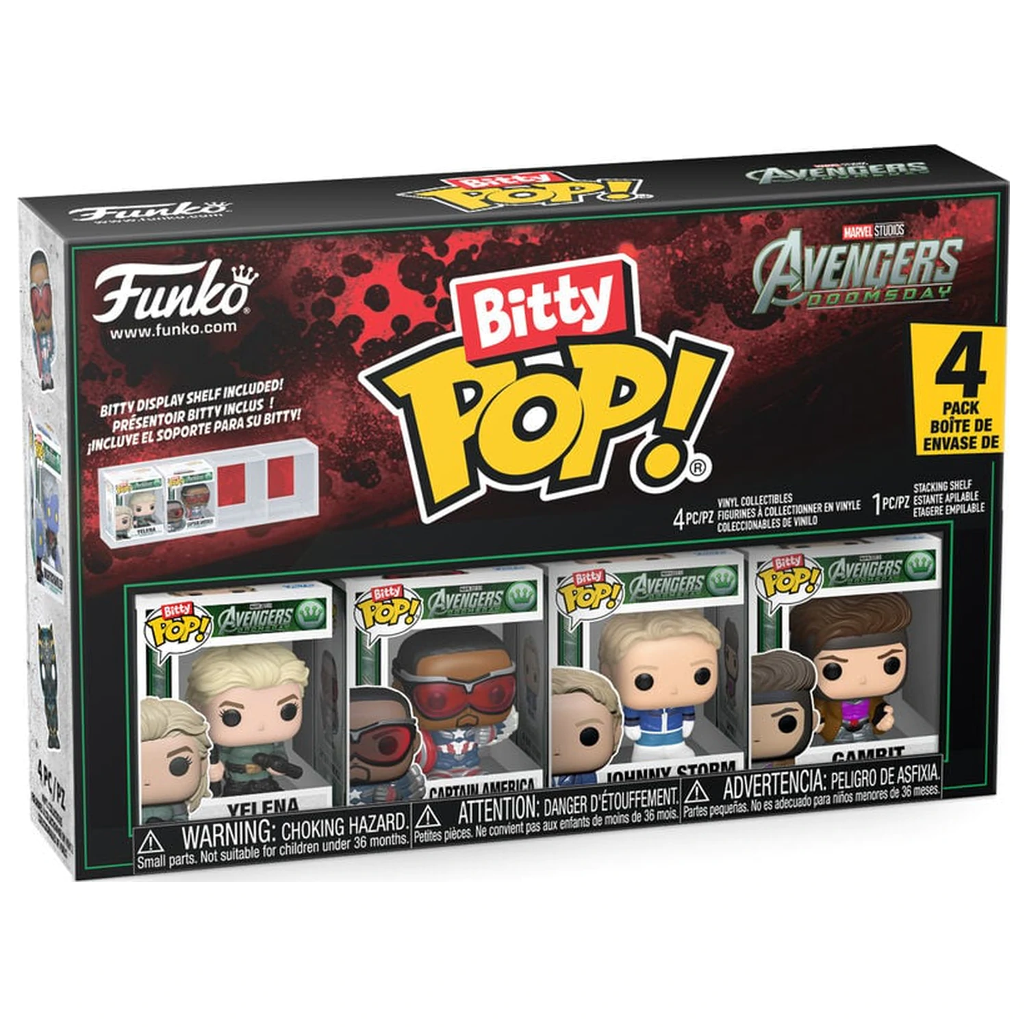 Funko POP Marvel Studios Avengers 4er-Pack Figuren Doomsday Produktfoto
