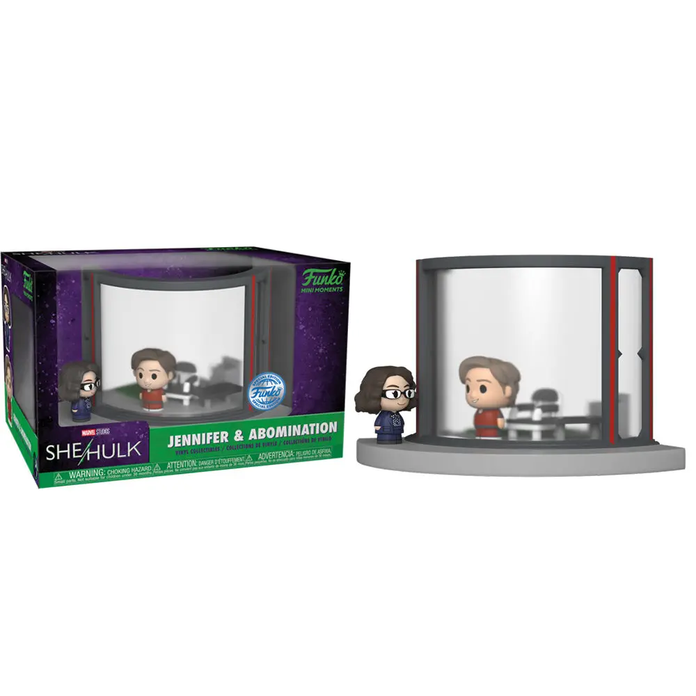 She-Hulk POP! Mini Moment Vinyl Figur Jennifer & Abomination 5 cm Produktfoto