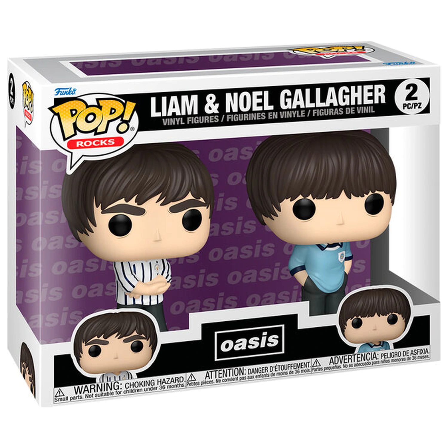 Funko POP Pack 2 Figuren Oasis Liam & Noel Gallagher Produktfoto