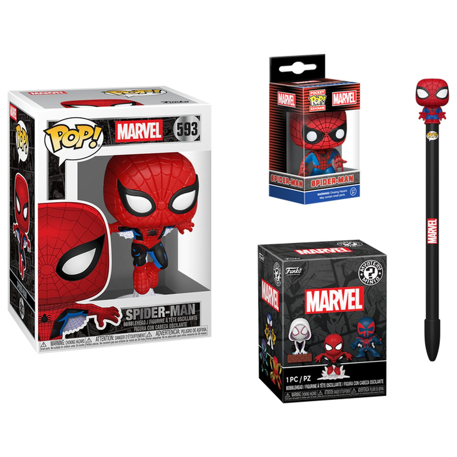 Funko POP Paket Bundle Marvel Spider-Man Produktfoto