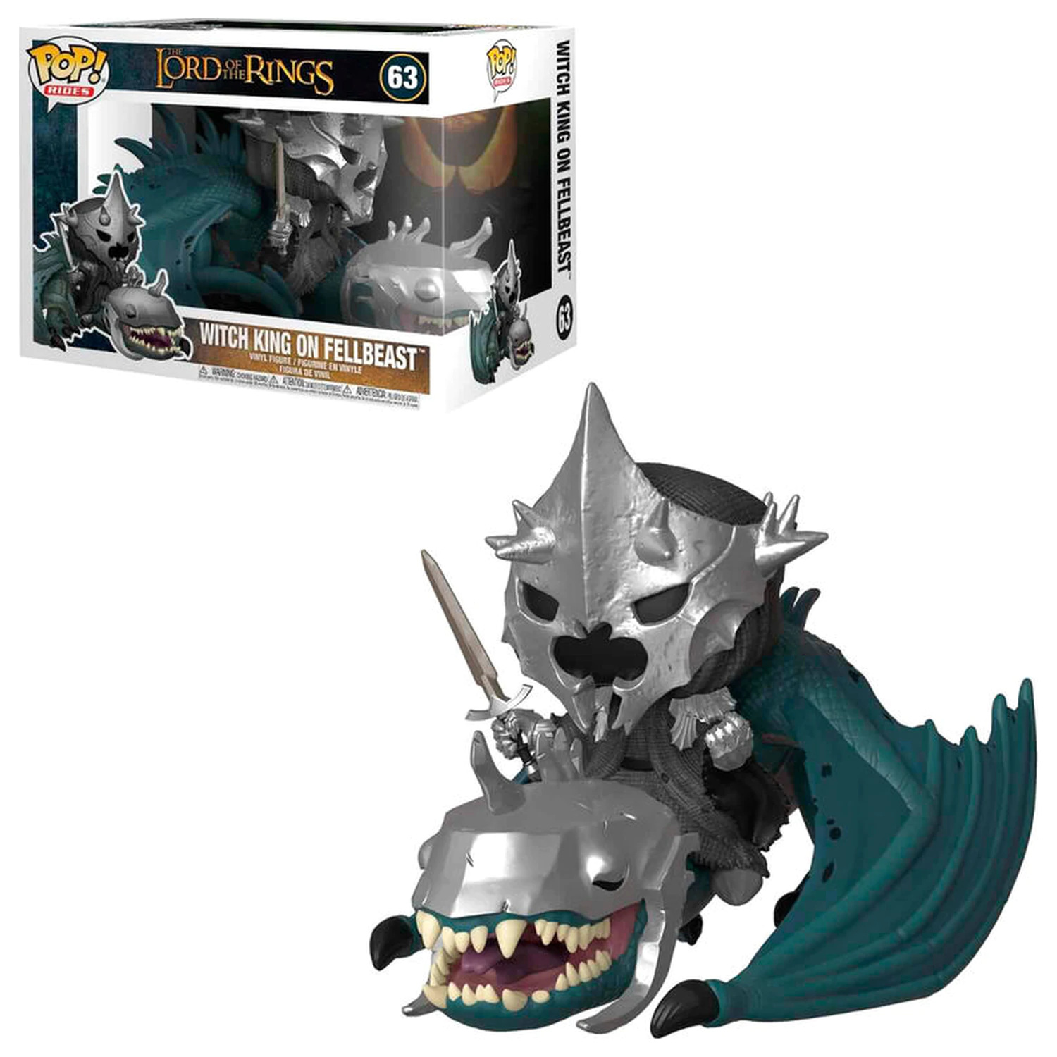 Lord of the Rings POP! Rides Vinyl Figur Witch King & Fellbeast 15 cm Produktfoto