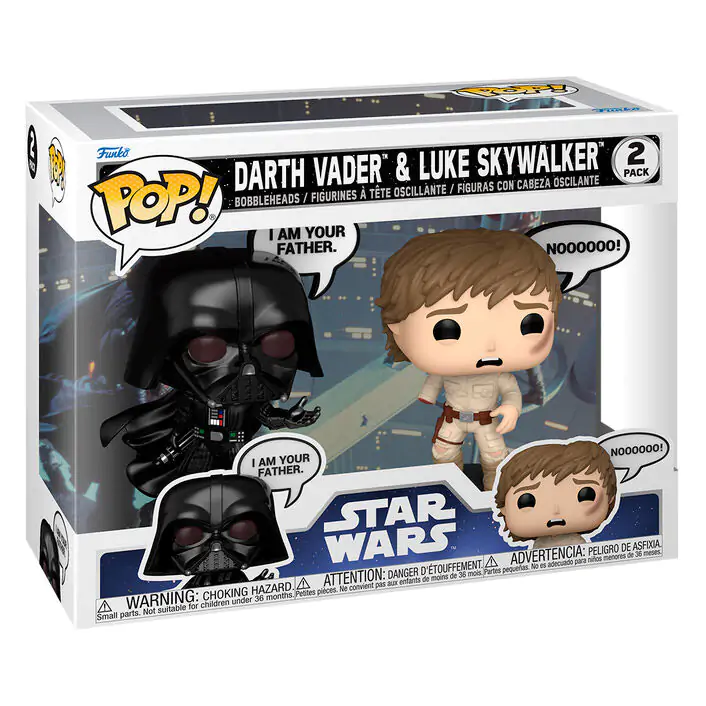Funko POP Pack 2 Figuren Star Wars Darth Vader & Luke Skywalker Produktfoto