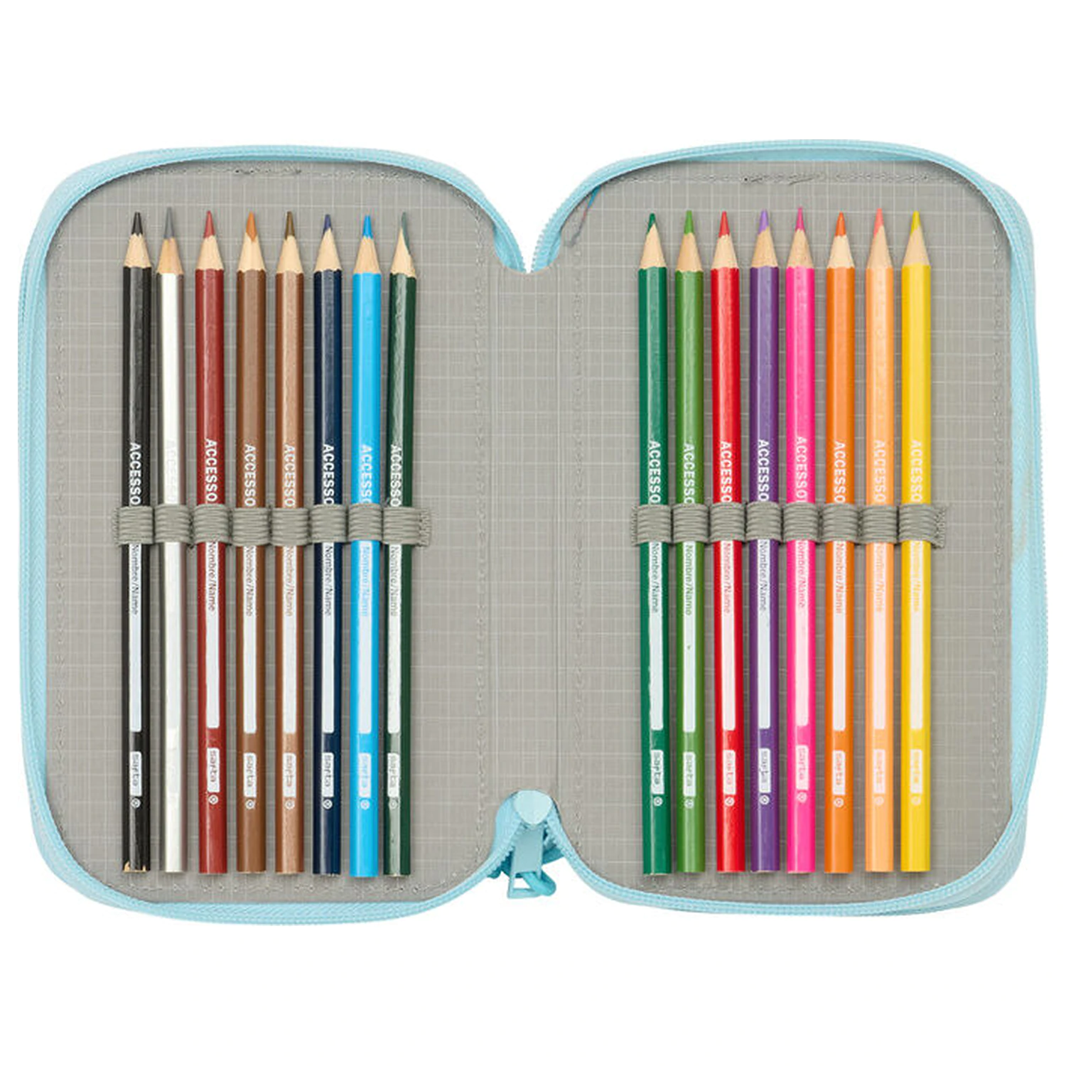 Furby dreifach Bleistift-Mäppchen 37 Stück Produktfoto