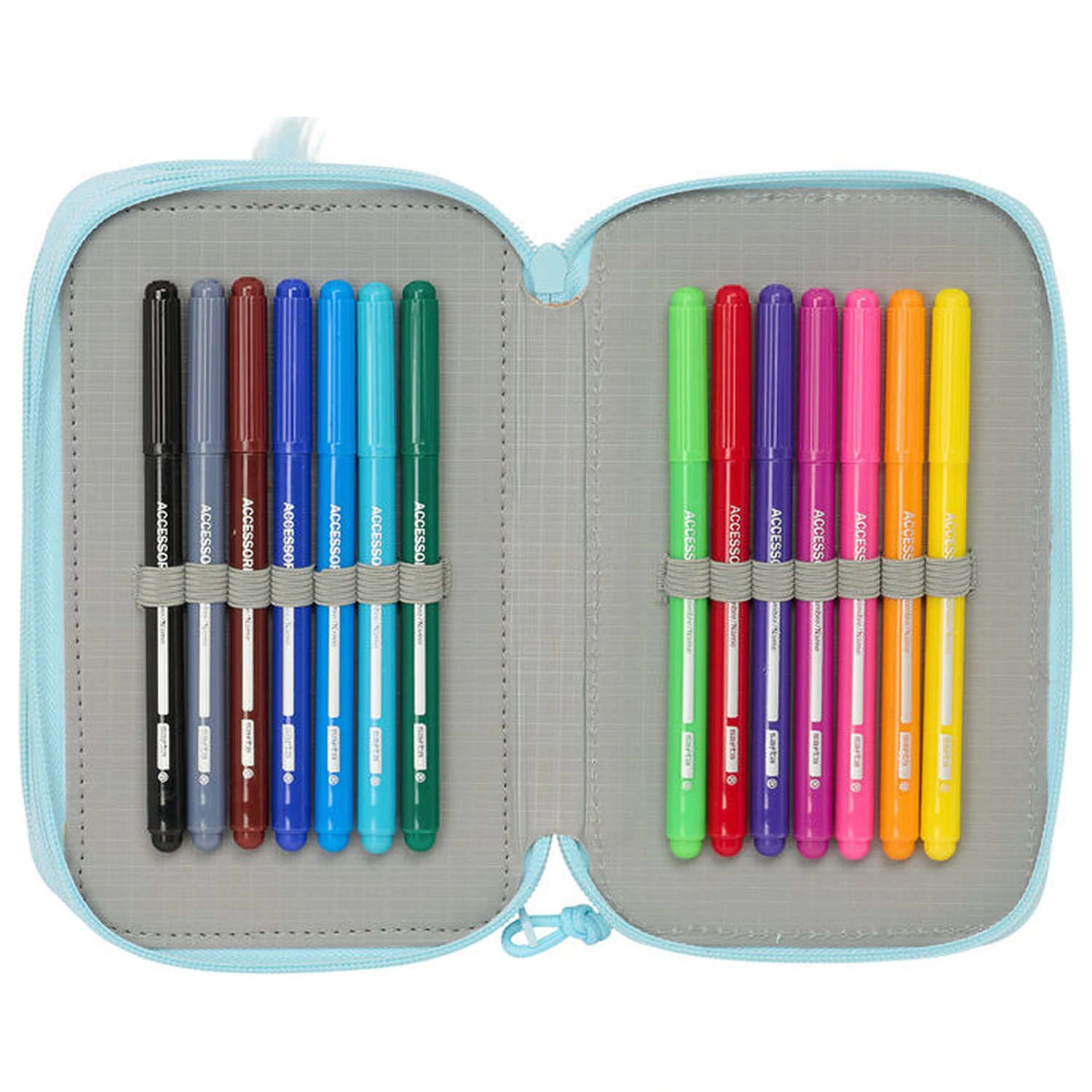 Furby dreifach Bleistift-Mäppchen 37 Stück Produktfoto