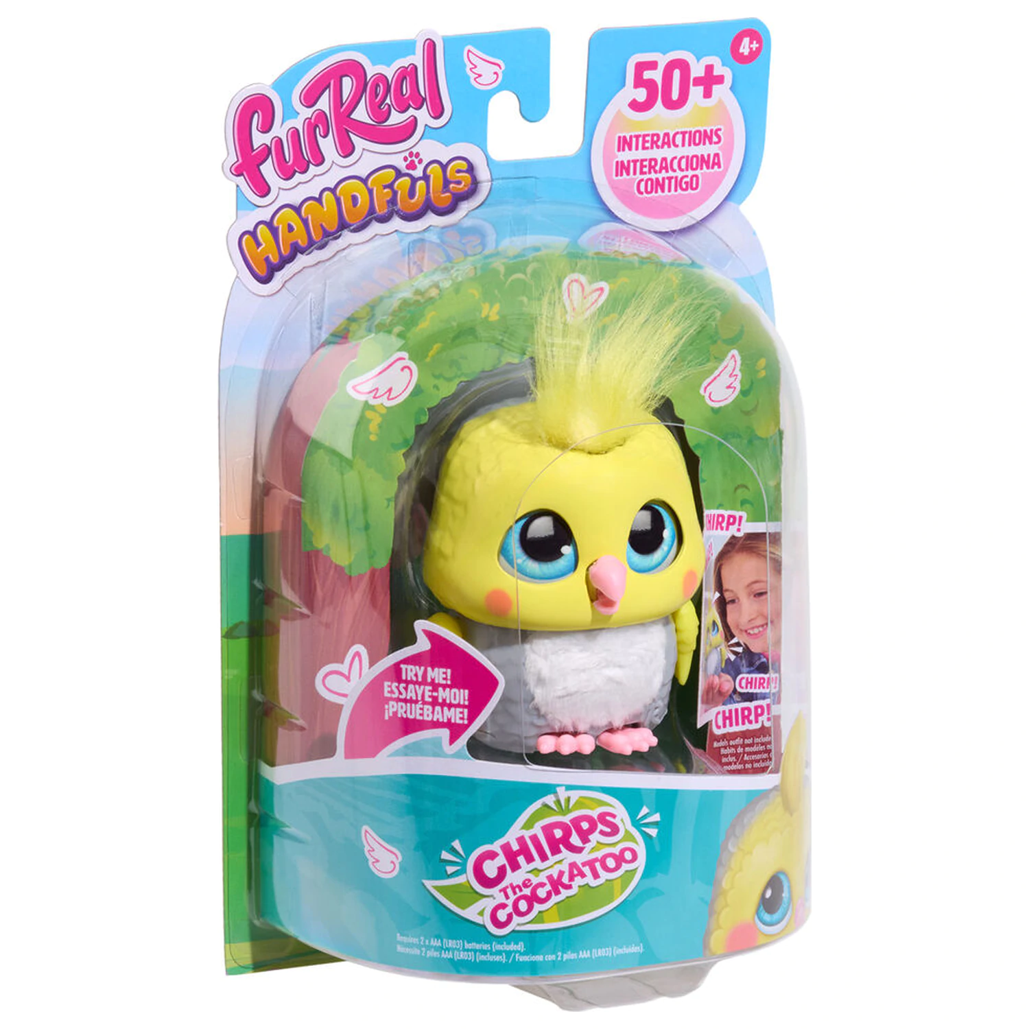 FurReal Handfuls Kakadu Interaktive Puppe Produktfoto