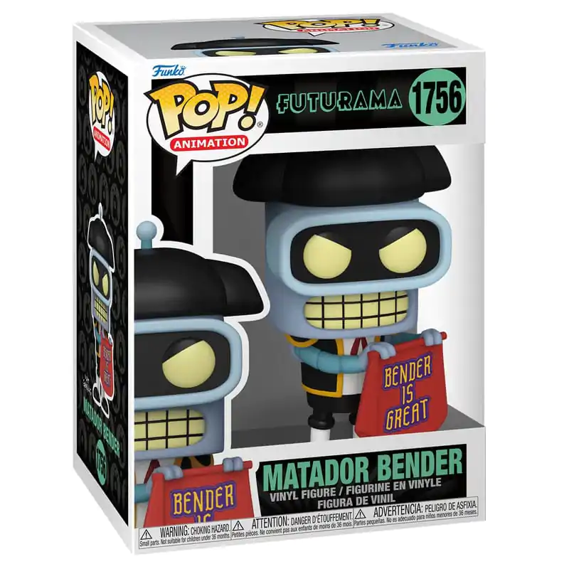 Futurama Pop! Animation Vinyl Figur Bender (Matador) 9 cm termékfotó