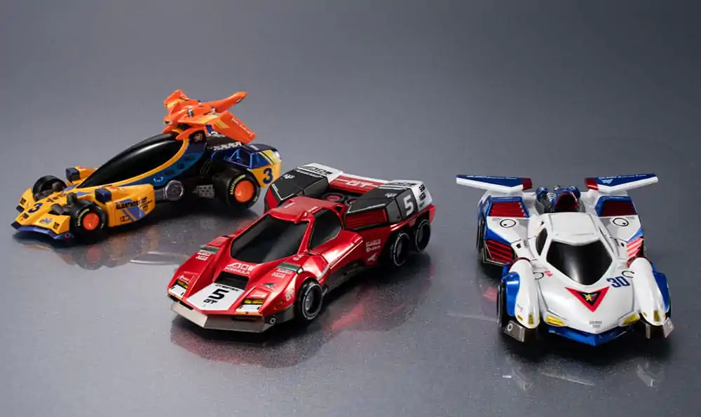 Future GPX Cyber Formula Fahrzeuge 3er-Pack Asurada G.S.X & Albatrander 602 & Aoi Superion GT Set Heritage Edition 7 cm Produktfoto
