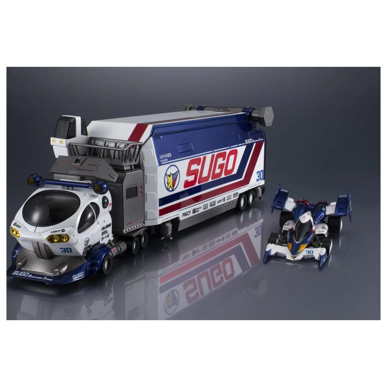 Future GPX Cyber Formula Collection Fahrzeuge 2er-Pack Sugolegerd 10V5000 & Super Asurada 01 Circuit Mode Heritage Edition DX 22 cm Produktfoto
