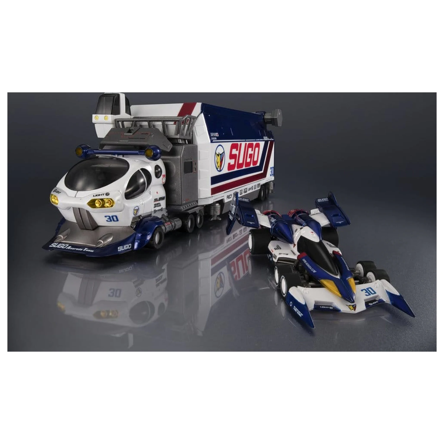 Future GPX Cyber Formula Collection Fahrzeuge 2er-Pack Sugolegerd 10V5000 & Super Asurada 01 Circuit Mode -Heritage Edition- DX 22 cm (mit Geschenk) Produktfoto