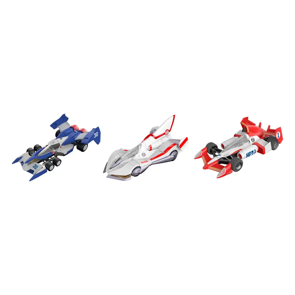 Future GPX Cyber Formula Vehicles 3-Pack Super Asurada 01 Circuit Mode & AKnight Savior 005 & Ishzark Renewal Repeat Edition Modellbausatz 11 cm (mit Geschenk) Produktfoto