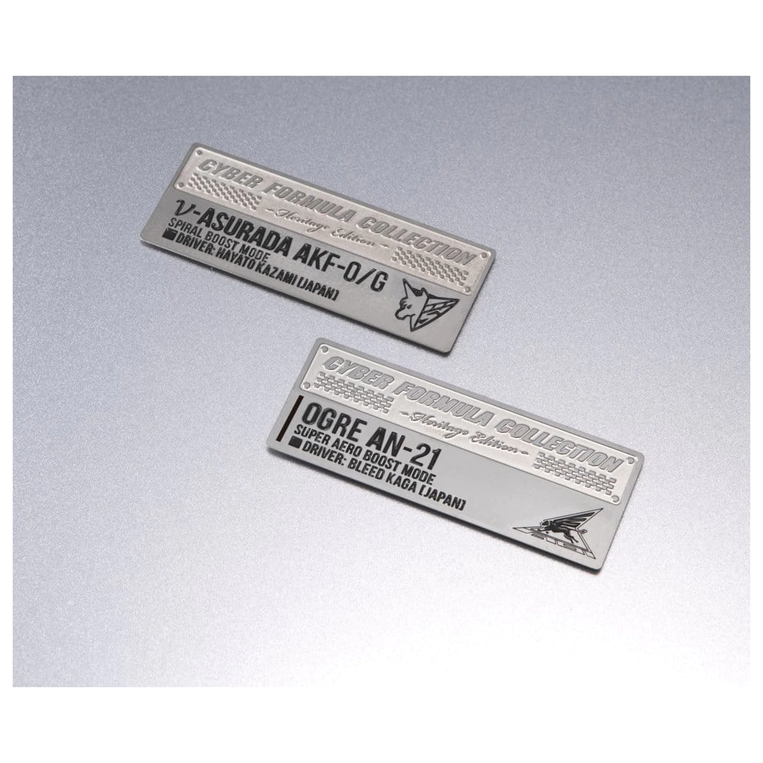 Future GPX Cyber Formula Fahrzeuge 2er-Pack vAsurada AKF-0/G spiral boost mode & OGRE AN-21 super Aero boost mode Set Heritage Edition 9 cm Produktfoto