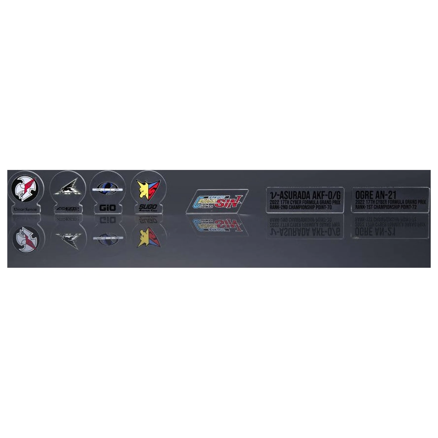 Future GPX Cyber Formula Fahrzeuge 2er-Pack vAsurada AKF-0/G spiral boost mode & OGRE AN-21 super Aero boost mode Set Heritage Edition 9 cm Produktfoto