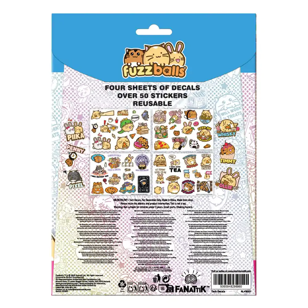 Fuzzballs Tech Aufkleber-Pack Produktfoto