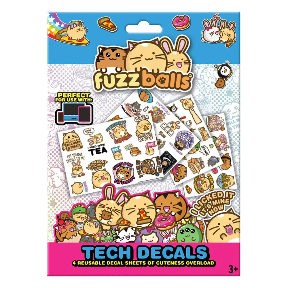 Fuzzballs Tech Aufkleber-Pack Produktfoto