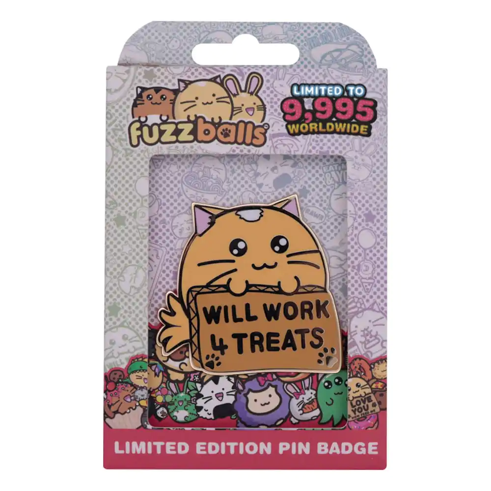 Fuzzballs Pin Anstecker Whisky Will Work 4 Treats Limited Edition Produktfoto