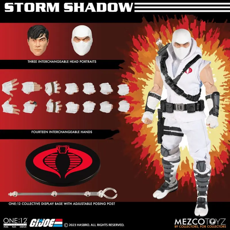 G.I. Joe Actionfigur 1/12 Storm Shadow 16 cm Produktfoto