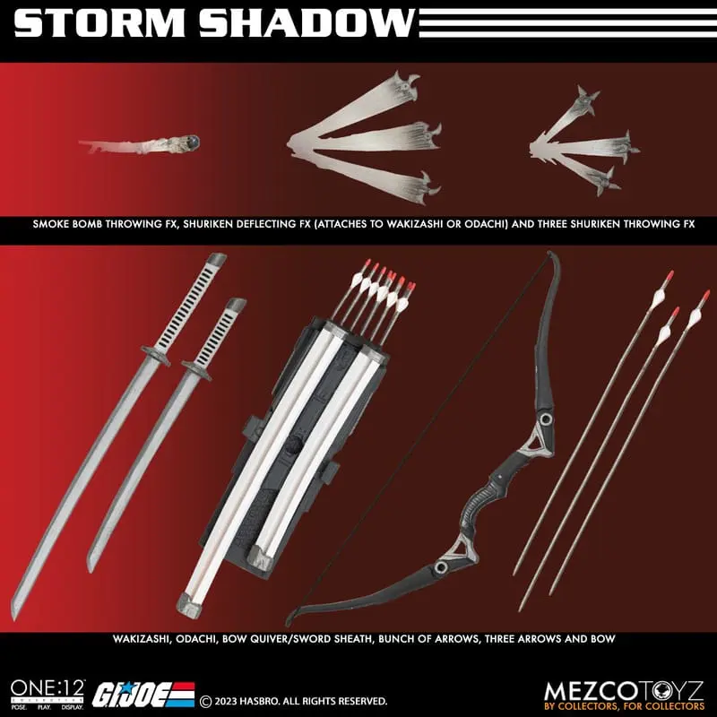 G.I. Joe Actionfigur 1/12 Storm Shadow 16 cm Produktfoto