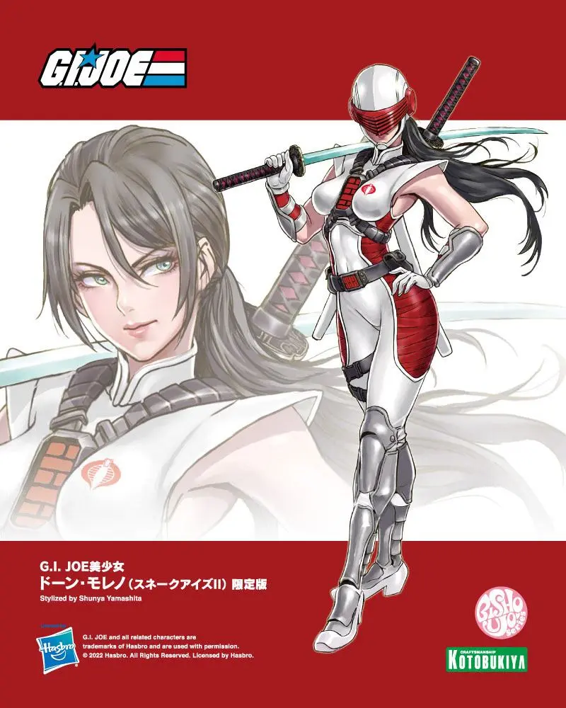 G.I. Joe Bishoujo PVC Statue 1/7 Dawn Moreno Snake Eyes II Limited Edition 23 cm Produktfoto
