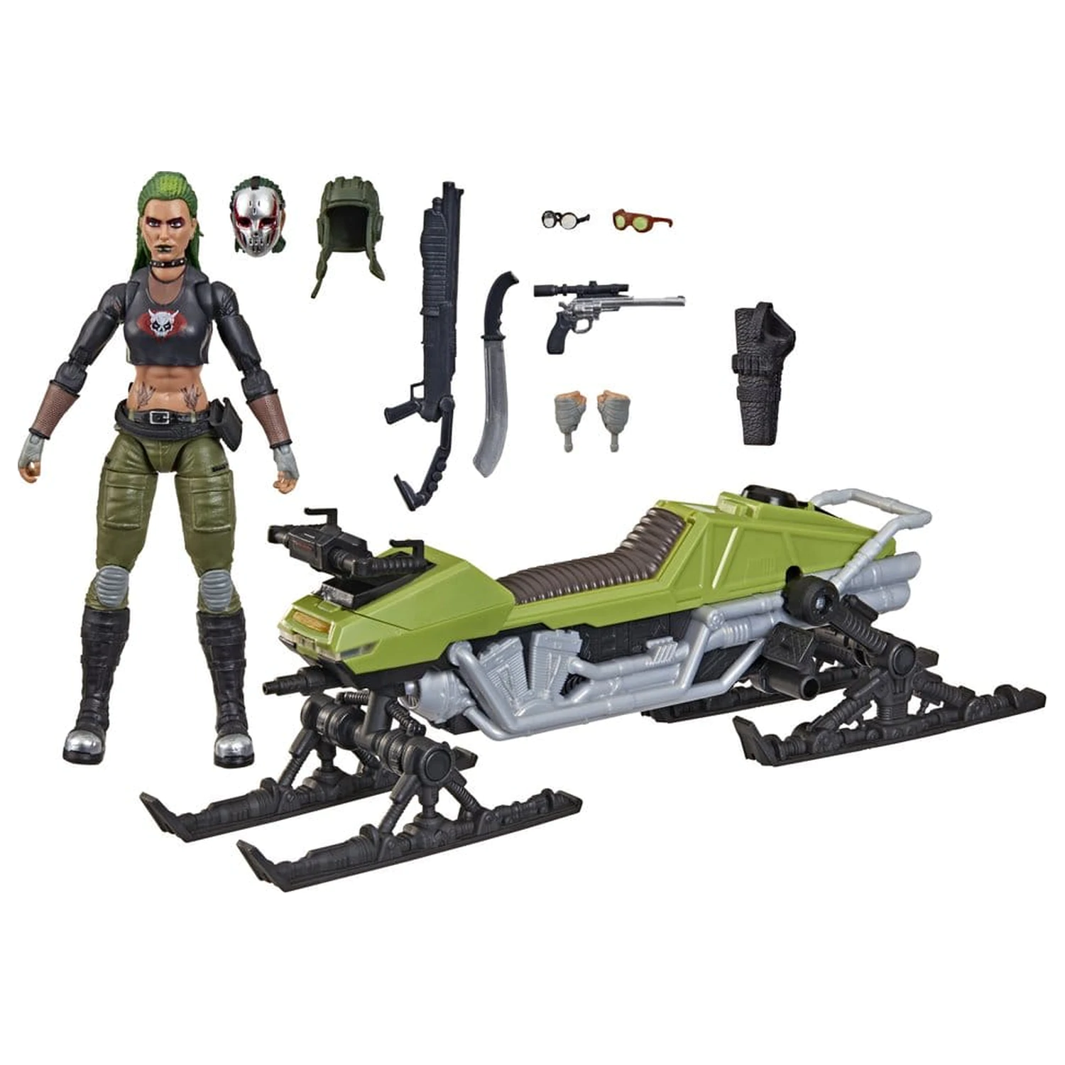 G.I. Joe Classified Series Actionfigur und Fahrzeug Set #194 Zanya and Dreadnok Chameleon (Swamp Skier) 15 cm Produktfoto