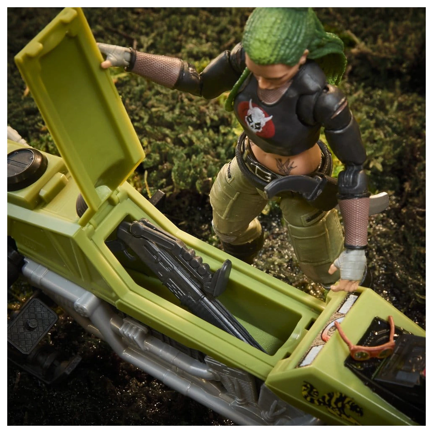 G.I. Joe Classified Series Actionfigur und Fahrzeug Set #194 Zanya and Dreadnok Chameleon (Swamp Skier) 15 cm Produktfoto