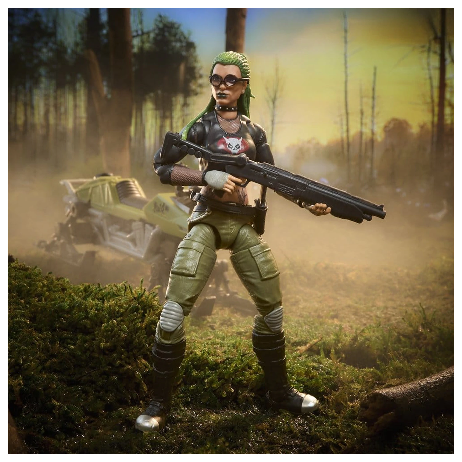 G.I. Joe Classified Series Actionfigur und Fahrzeug Set #194 Zanya and Dreadnok Chameleon (Swamp Skier) 15 cm Produktfoto