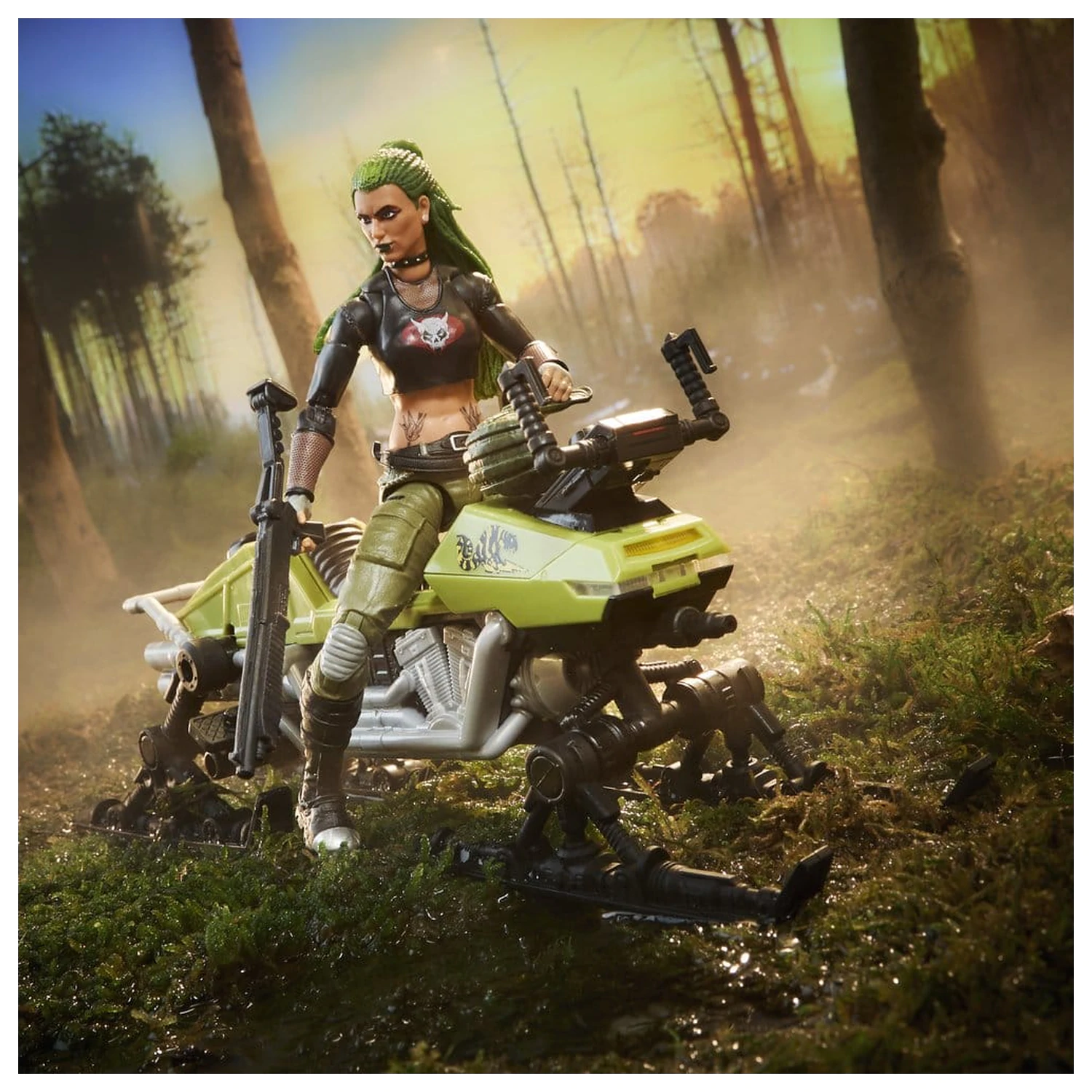 G.I. Joe Classified Series Actionfigur und Fahrzeug Set #194 Zanya and Dreadnok Chameleon (Swamp Skier) 15 cm Produktfoto