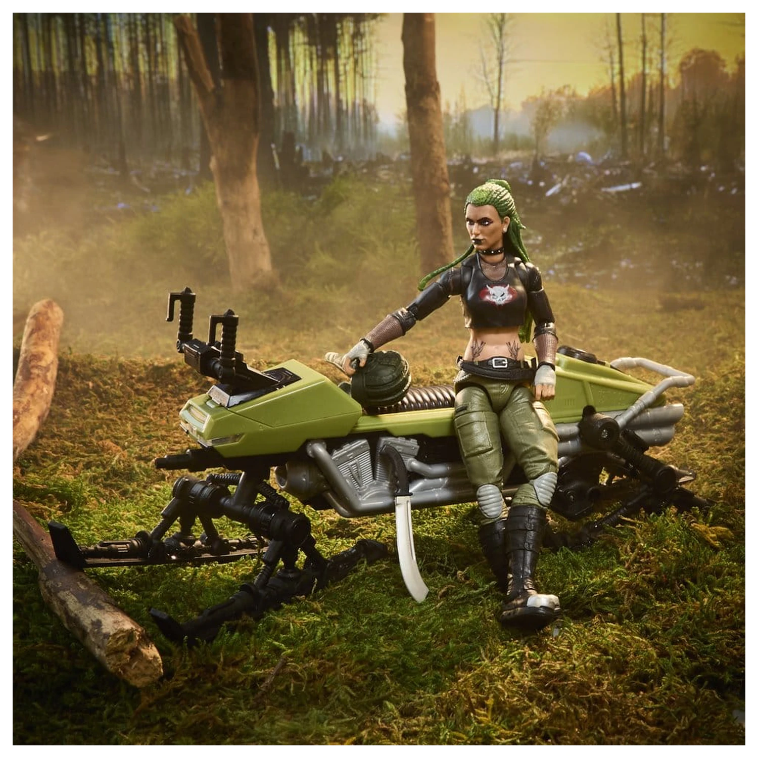 G.I. Joe Classified Series Actionfigur und Fahrzeug Set #194 Zanya and Dreadnok Chameleon (Swamp Skier) 15 cm Produktfoto