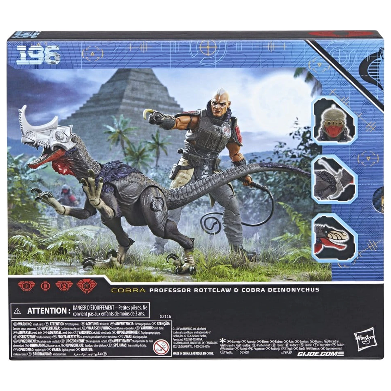 G.I. Joe Classified Series Action-Figuren 2er-Pack #196 Professor Rottclaw & Cobra Deinonychus 15 cm Produktfoto