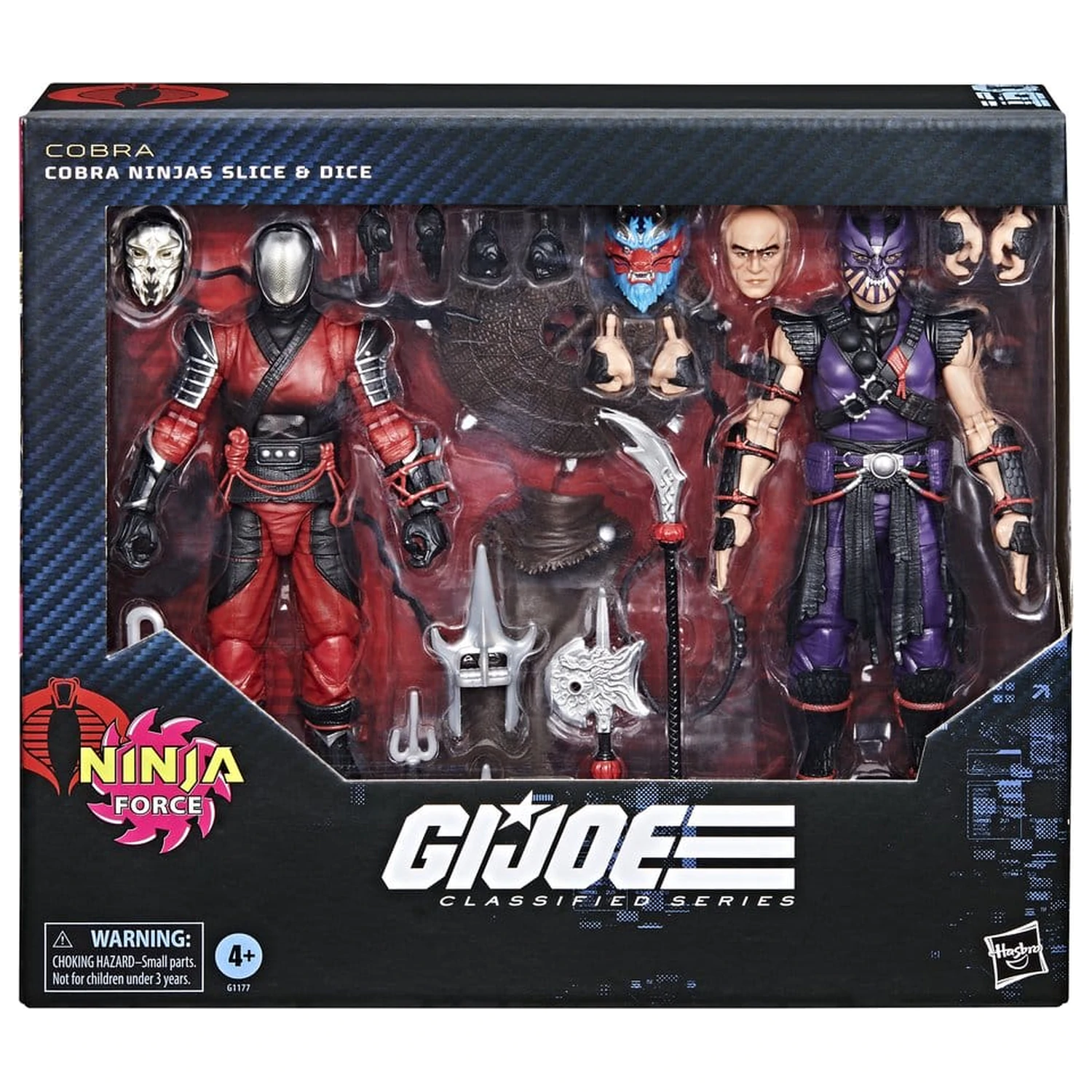G.I. Joe Classified Series Actionfiguren 2er-Pack #160 Cobra Ninjas Slice & Dice 15 cm Produktfoto