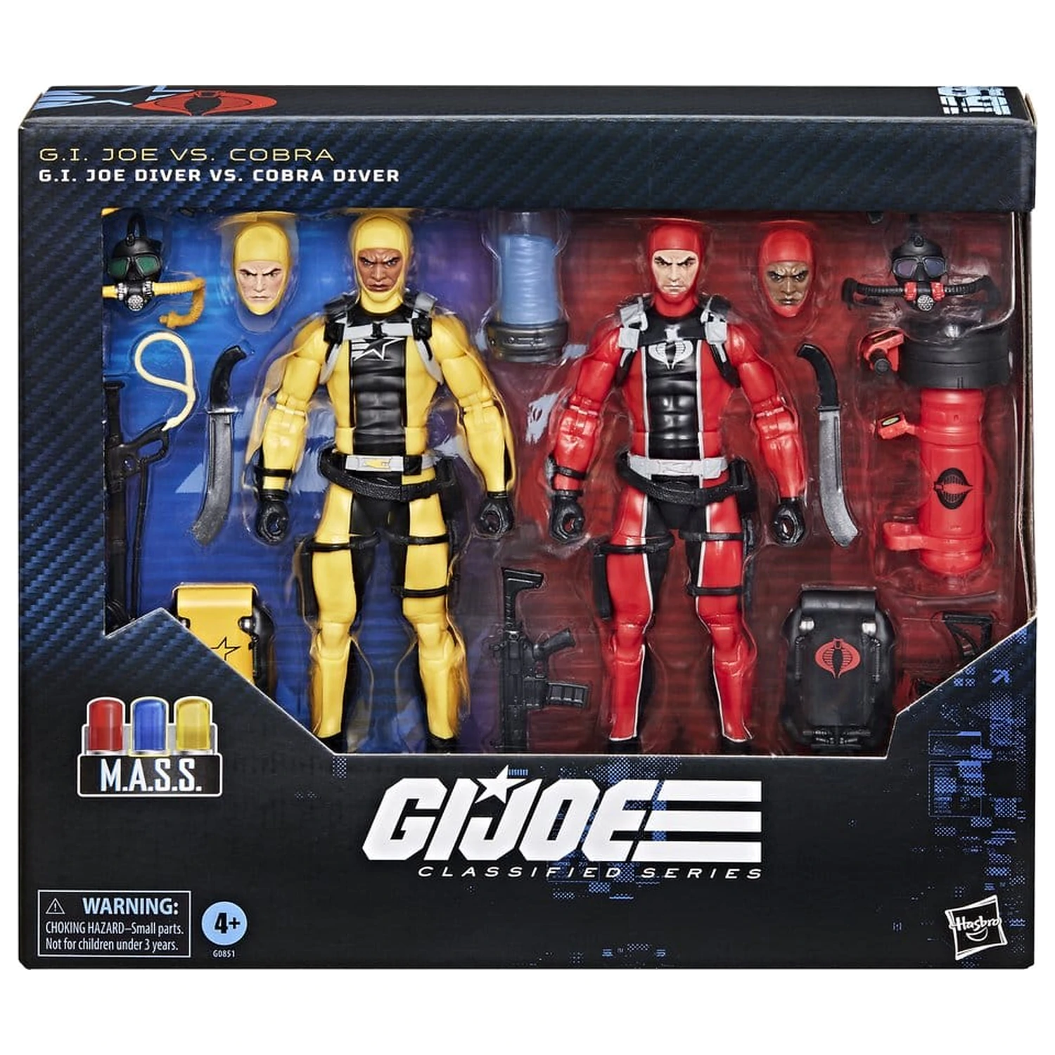 G.I. Joe Classified Series Actionfiguren 2er-Pack #169 G.I. Joe Diver vs. Cobra Diver 15 cm Produktfoto