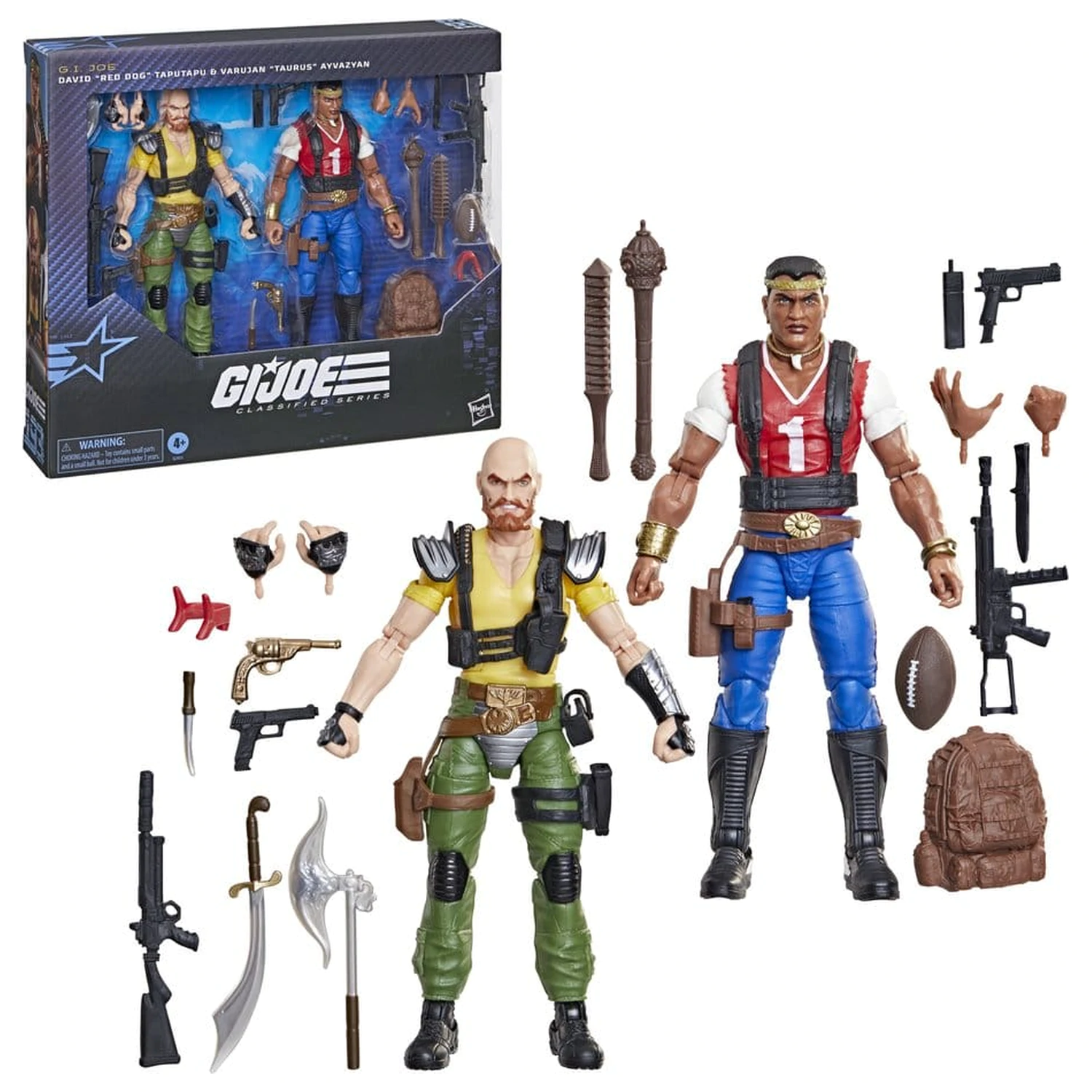 G.I. Joe Classified Series Action-Figuren 2er-Pack #193 David "Red Dog" Taputapu & Varujan "Taurus" Ayvazyan 15 cm Produktfoto