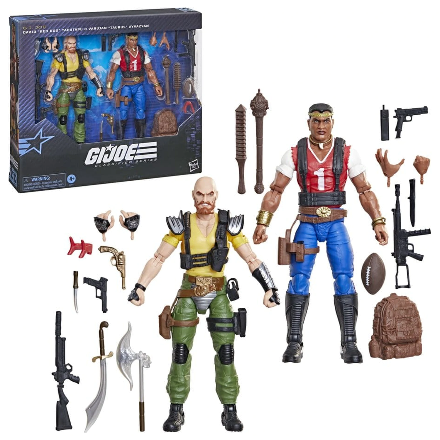 G.I. Joe Classified Series Action-Figuren 2er-Pack #193 David "Red Dog" Taputapu & Varujan "Taurus" Ayvazyan 15 cm Produktfoto