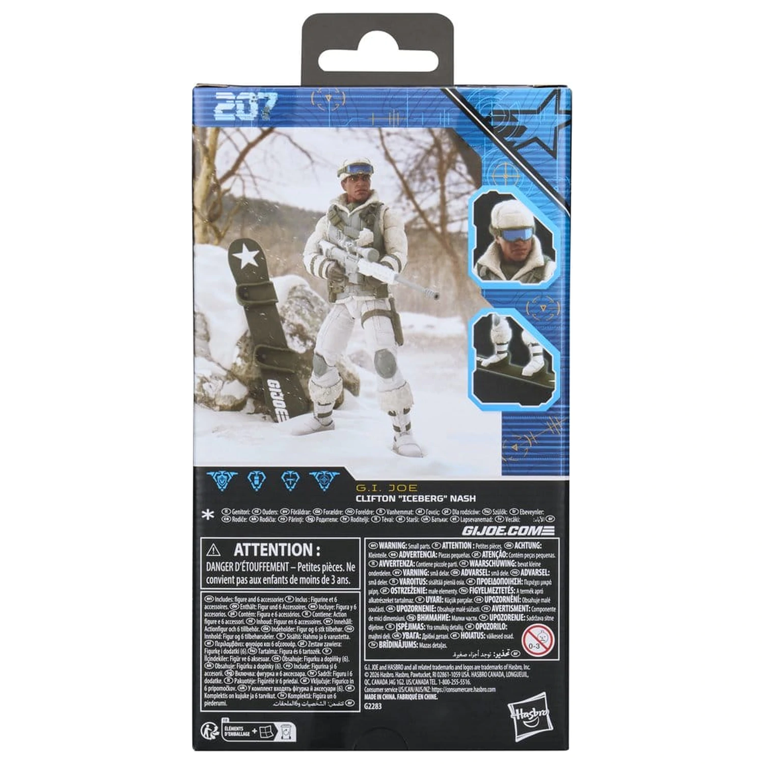 G.I. Joe Classified Series Action-Figur #207 Clifton "Iceberg" Nash 15 cm Produktfoto