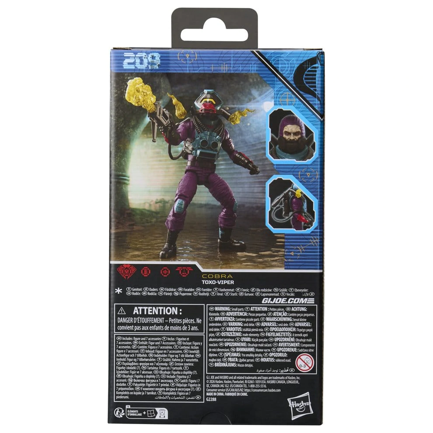 G.I. Joe Classified Series Action-Figur #209 Toxo-Viper 15 cm Produktfoto