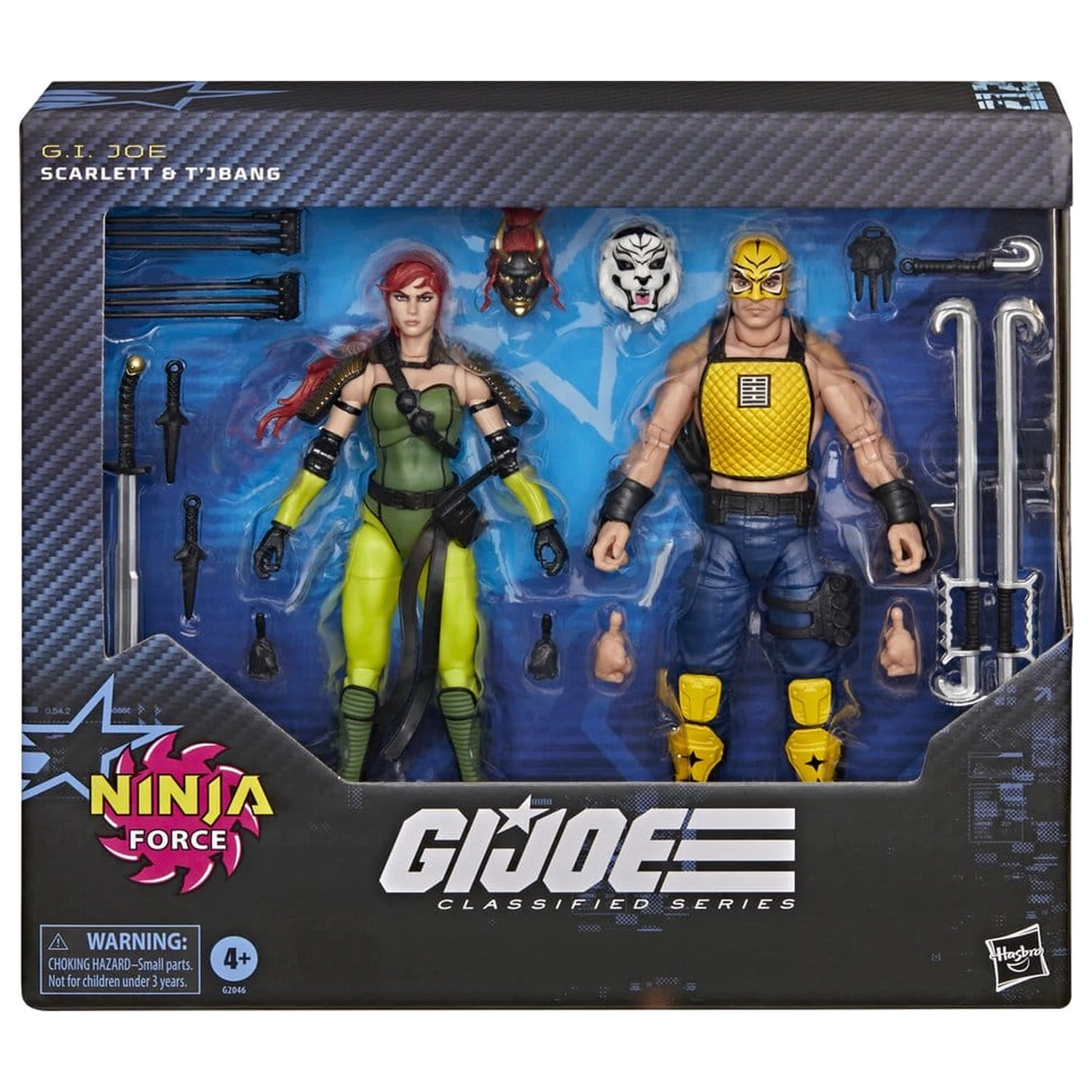 G.I. Joe Classified Series Action-Figuren 2er-Pack #212 Ninja Force Scarlett & T'Jbang 15 cm Produktfoto