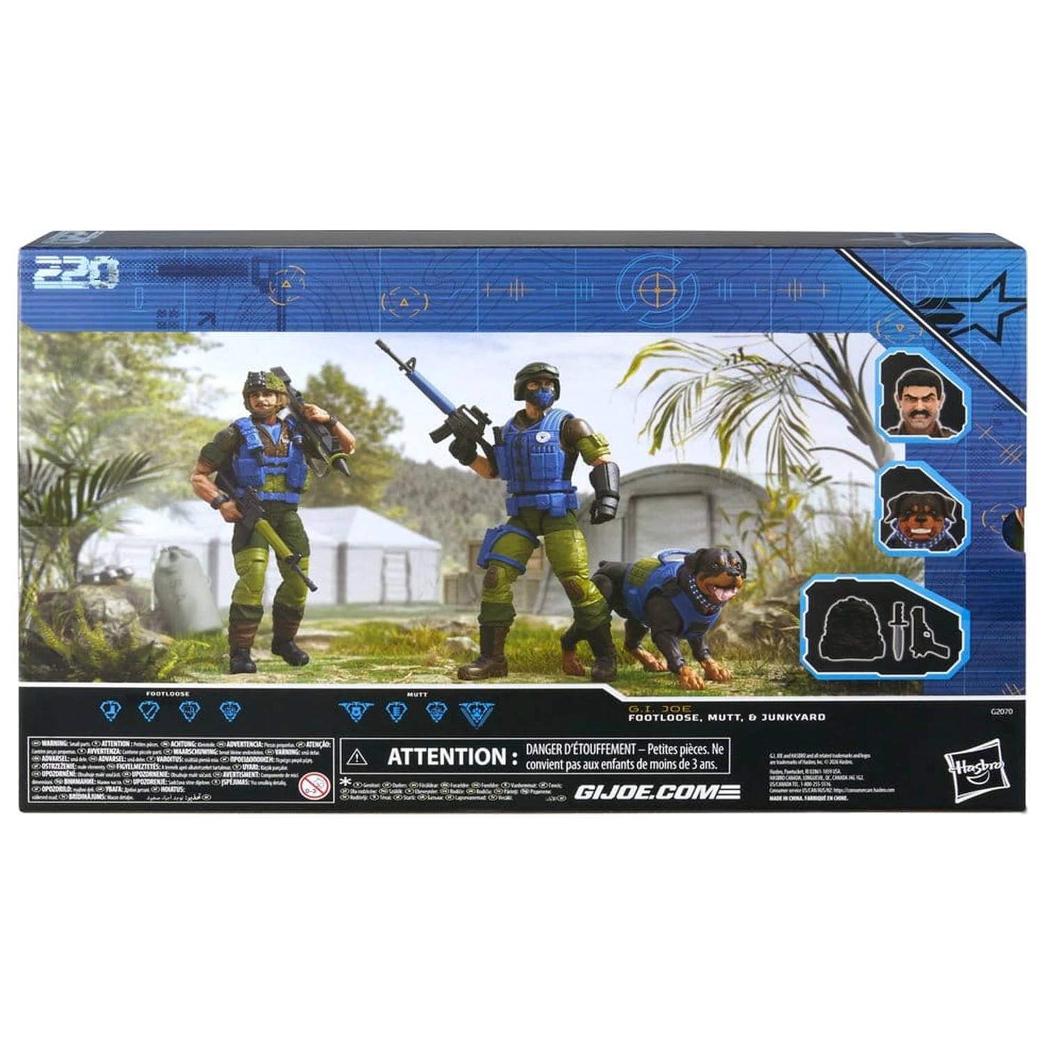 G.I. Joe Classified Series Action-Figuren 3er-Pack #220 Mad Marauders: Footloose & Mutt & Junkyard 15 cm Produktfoto
