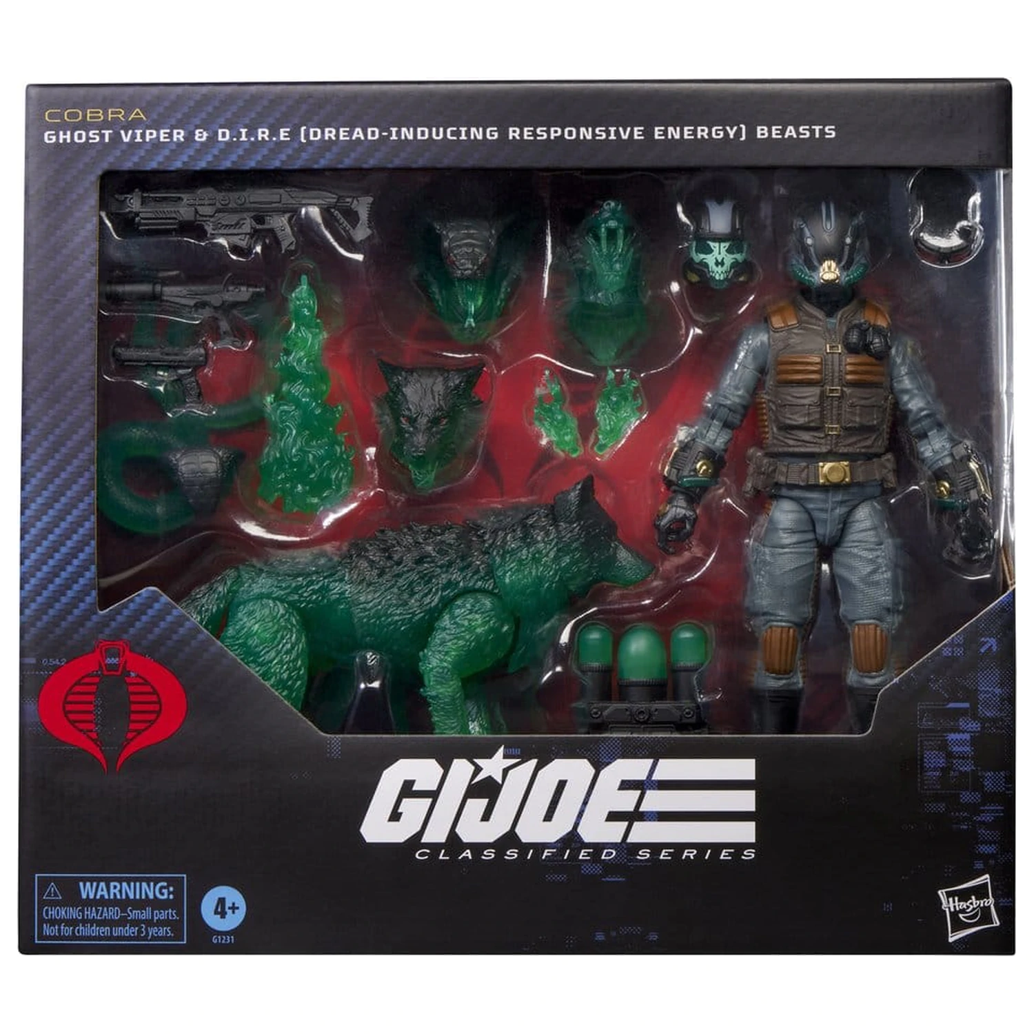 G.I. Joe Classified Series Actionfigur #170 Ghost Viper & D.I.R.E. Beasts 15 Zentimeter Produktfoto