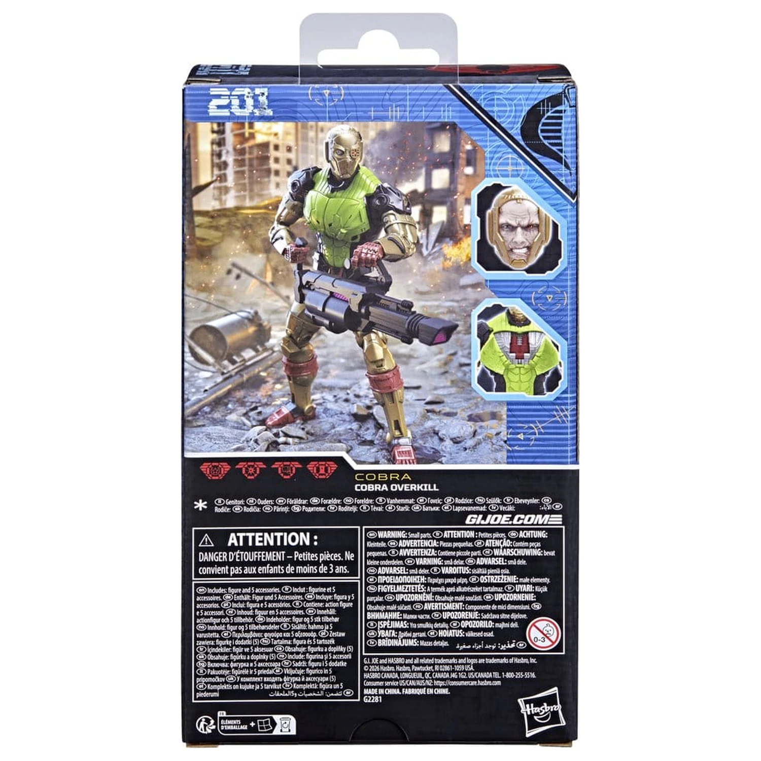 G.I. Joe Classified Series Actionfigur #201 Cobra Overkill 15 cm Produktfoto