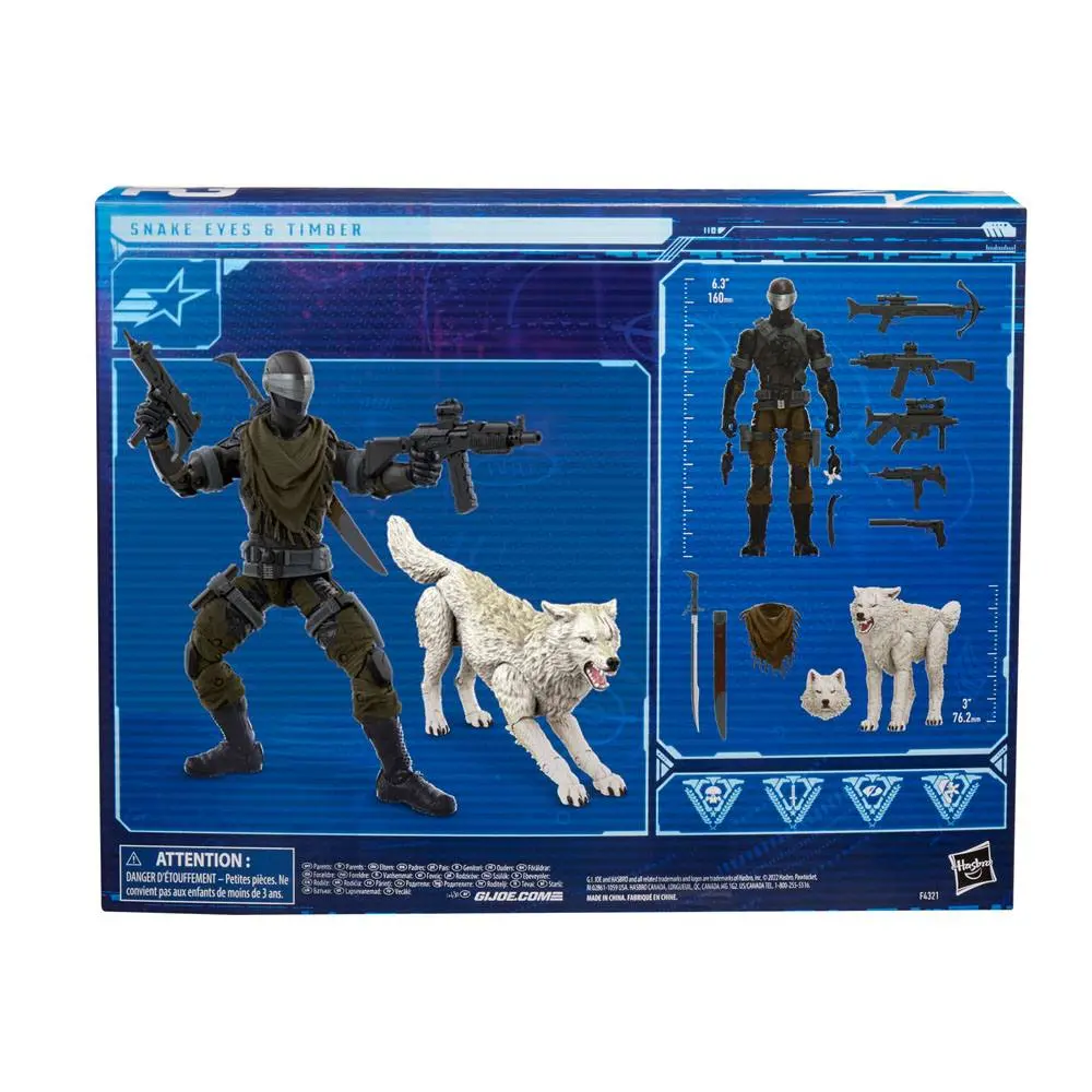 G.I. Joe Classified Series Actionfigur 2022 Snake Eyes & Timber 15 cm Produktfoto