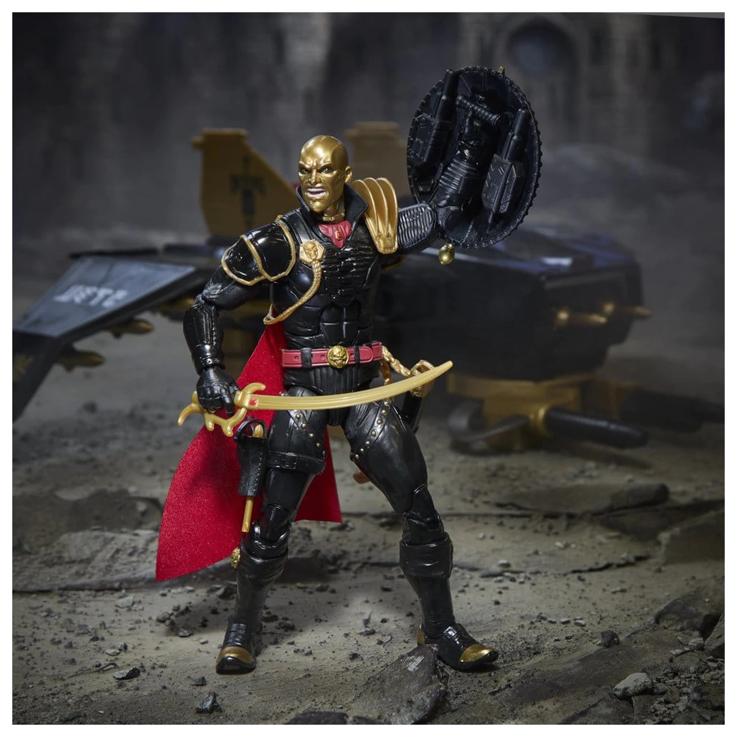 G.I. Joe Classified Series Action-Figur und Fahrzeug-Set #203 Destro & Iron Grenadier Despoiler 15 cm Produktfoto