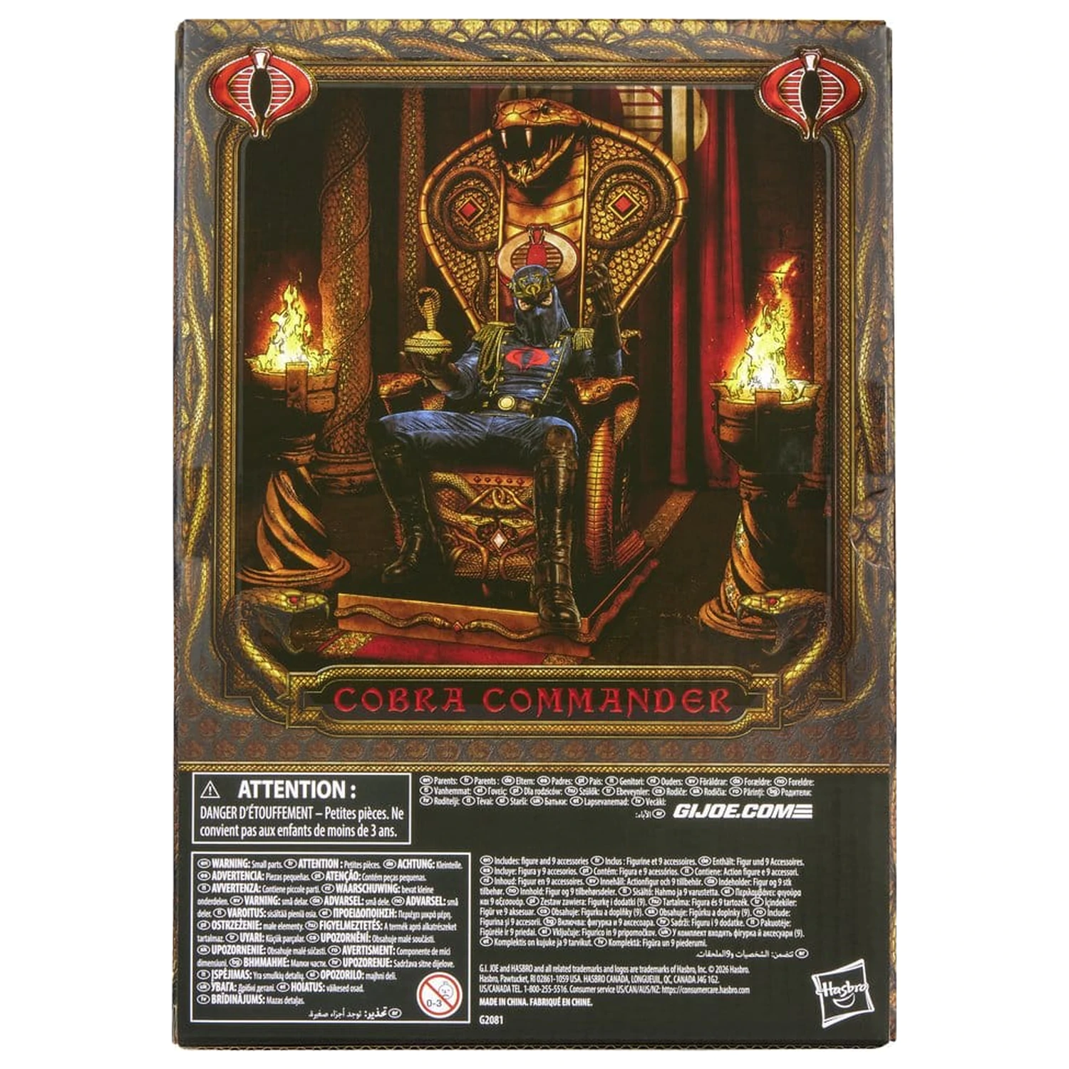 G.I. Joe Classified Series Action-Figur Cobra Commander in Dress Uniform & Throne 15 cm Produktfoto