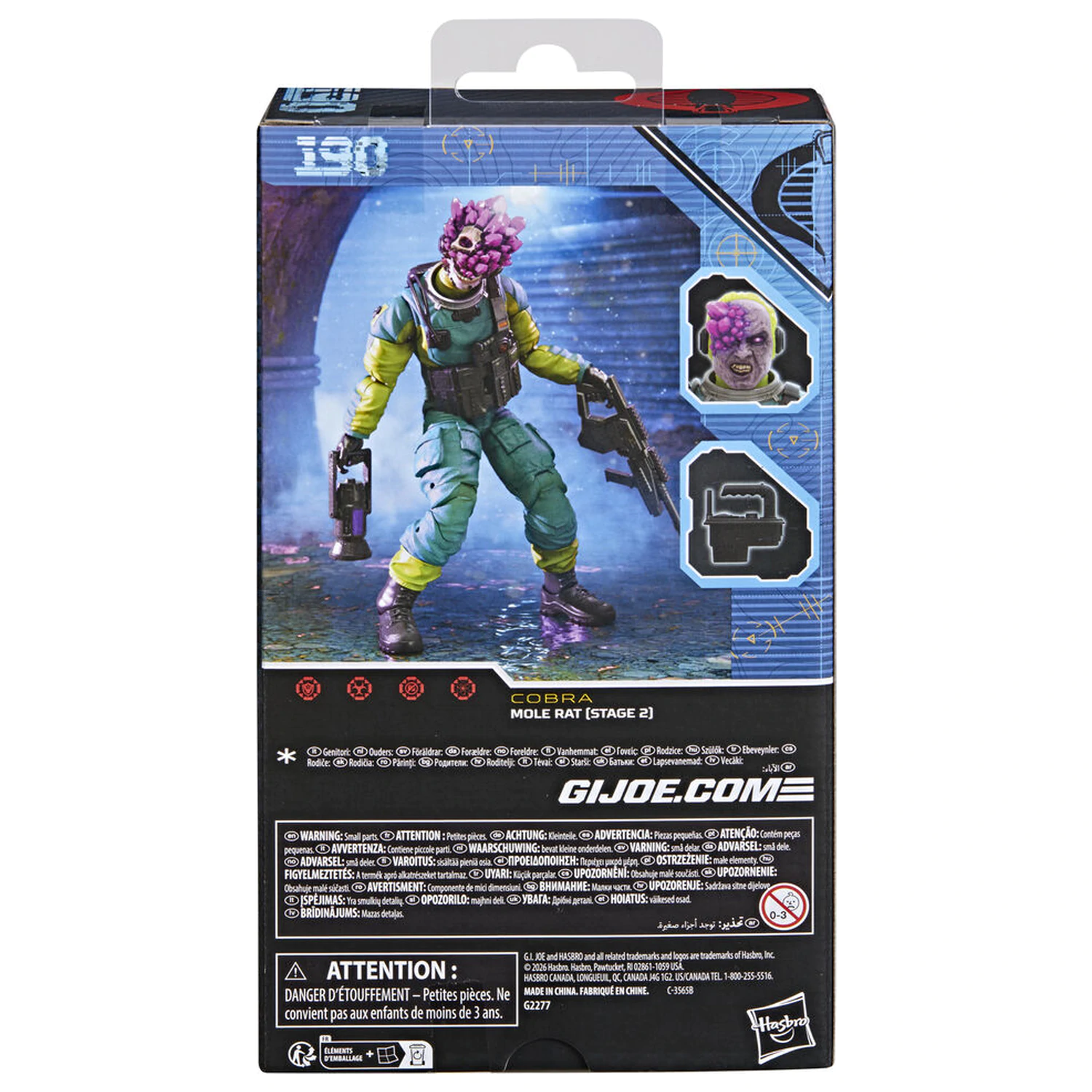 G.I. Joe Classified Series Cobra Mole Rat Stage 2 Figur 15cm Produktfoto