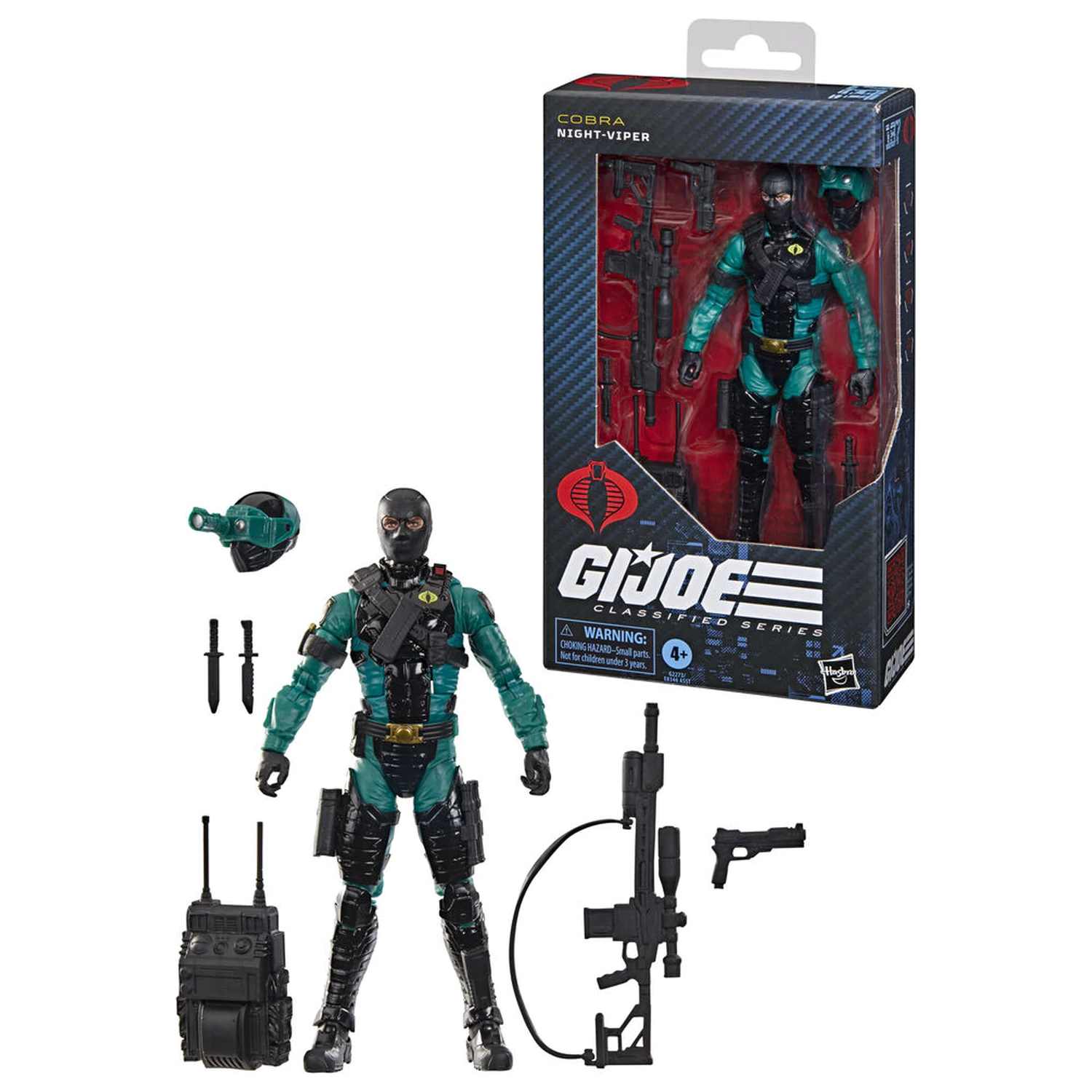 G.I. Joe Classified Series Cobra Night-Viper Figur 15cm Produktfoto