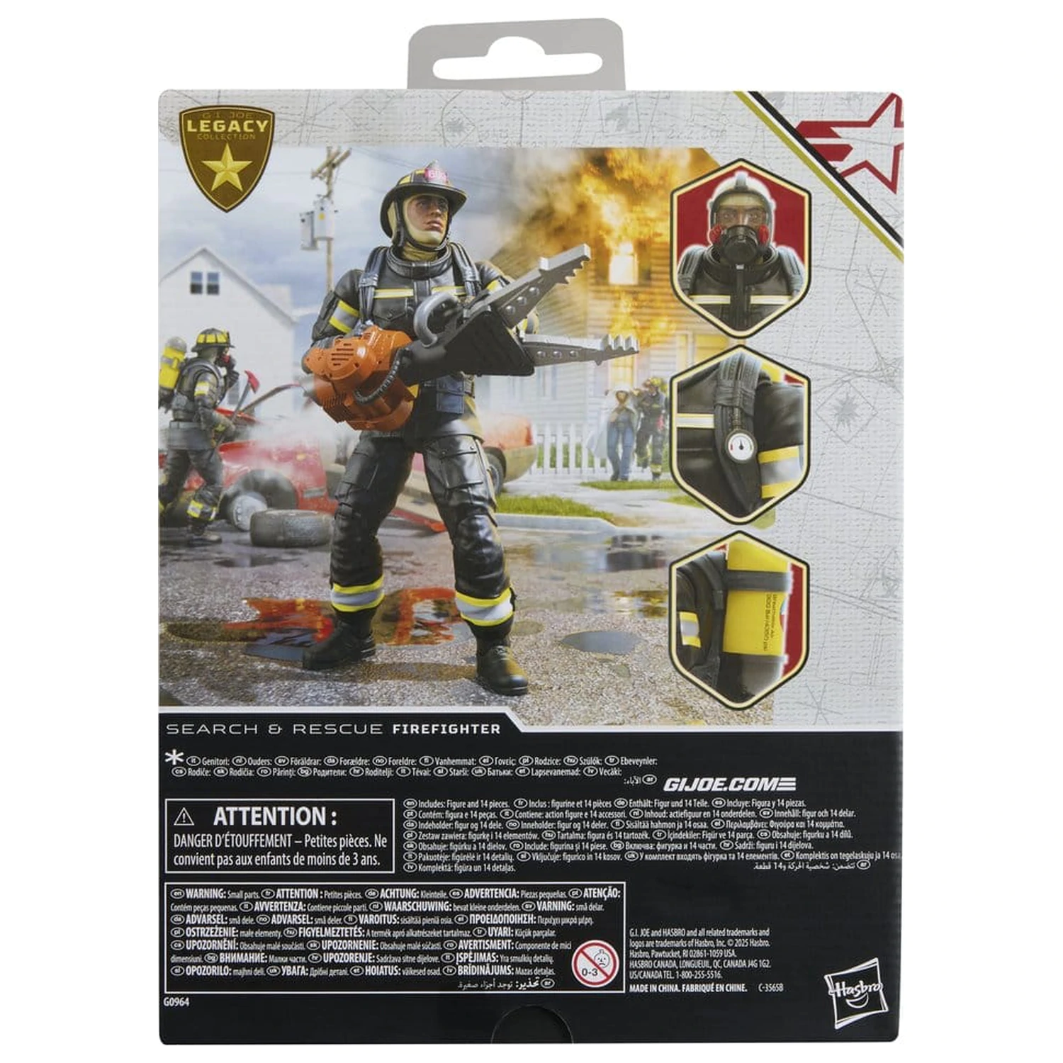 G.I. Joe Classified Series Legacy Collection Actionfigur Search & Rescue Firefighter 15 Zentimeter Produktfoto